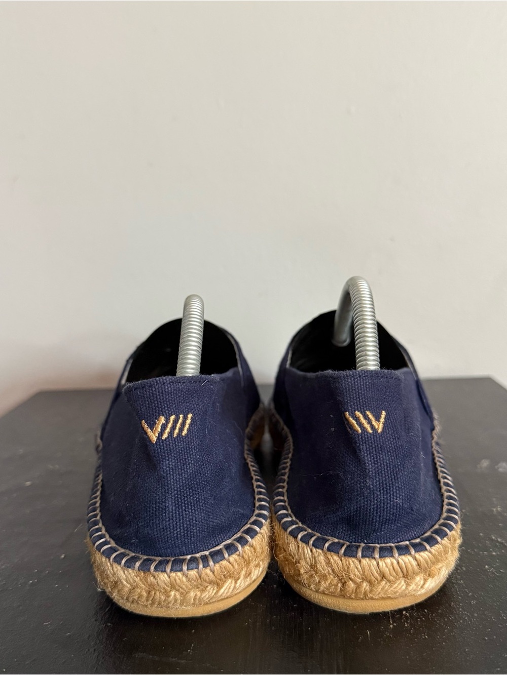 Viscata Mens Size 10 Shoes Navy Blue Espadrilles Slip On Casual Shoes - Picture 5 of 9